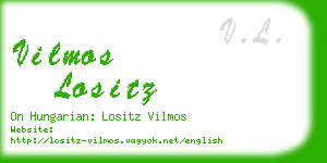 vilmos lositz business card